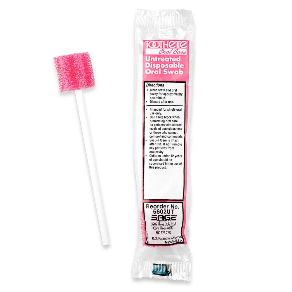 ToothetteOralSwabs-Untreated,NoFlavor,IndividuallyWrapped-UntreatedFlavor-Packof250