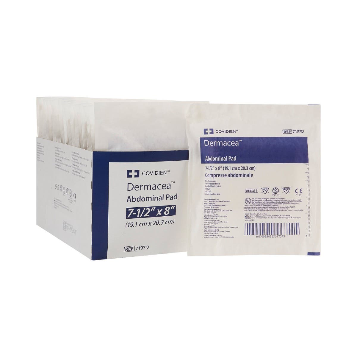 CURITYAbdominalPads-71/2x8,Sterile
