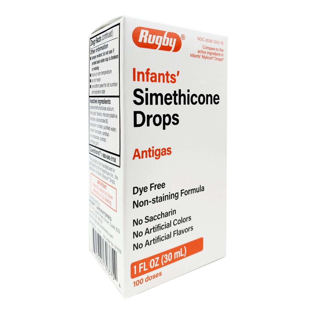InfantGasReliefRugby®40mg/0.6mLStrengthOralDrops1oz.-Each