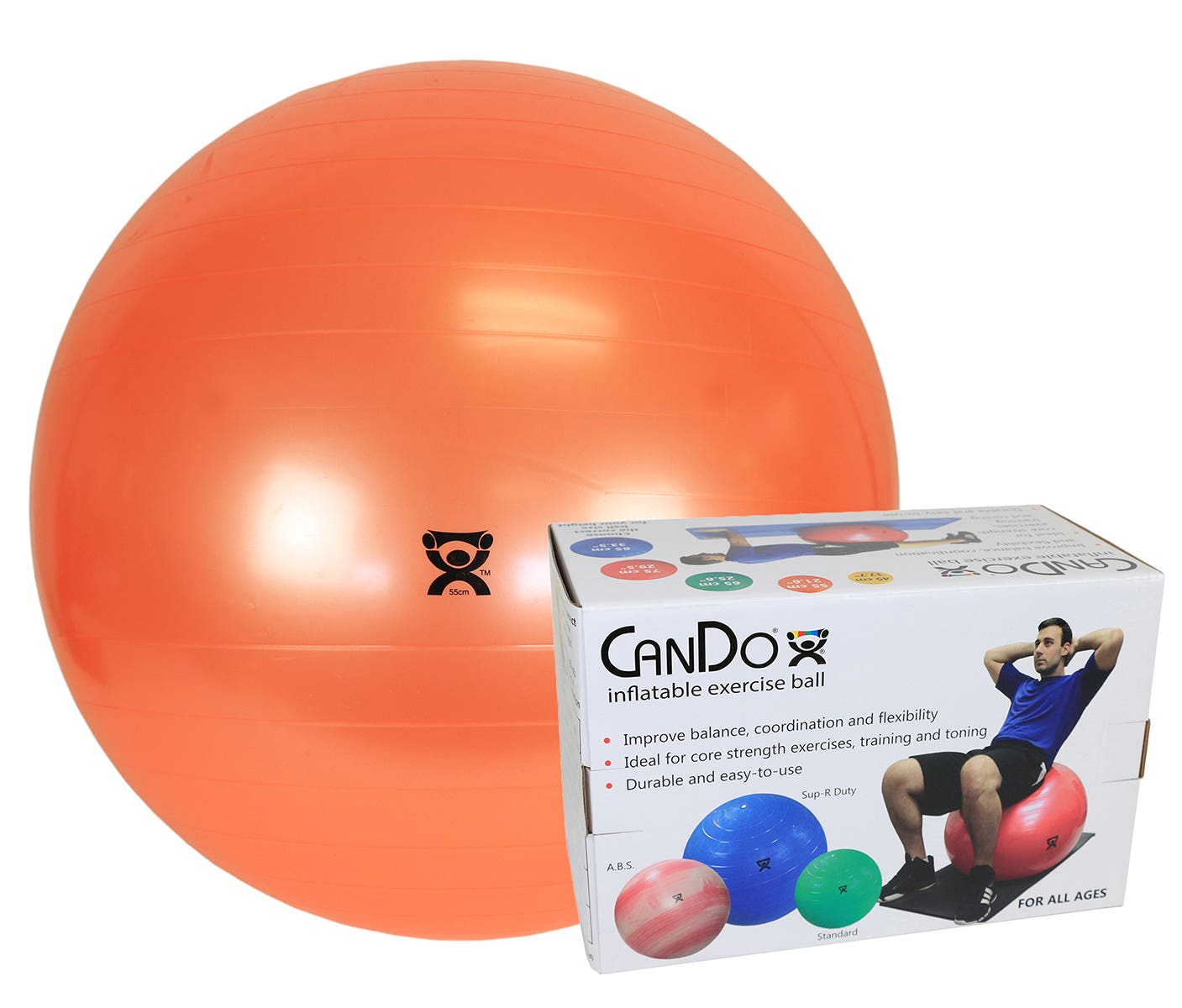 CanDoinflatableball,orange,55cm(22),boxed