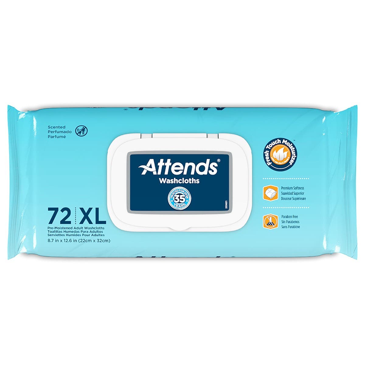 PersonalCleansingWipeAttends®SoftPackScented72CountSize:5X11