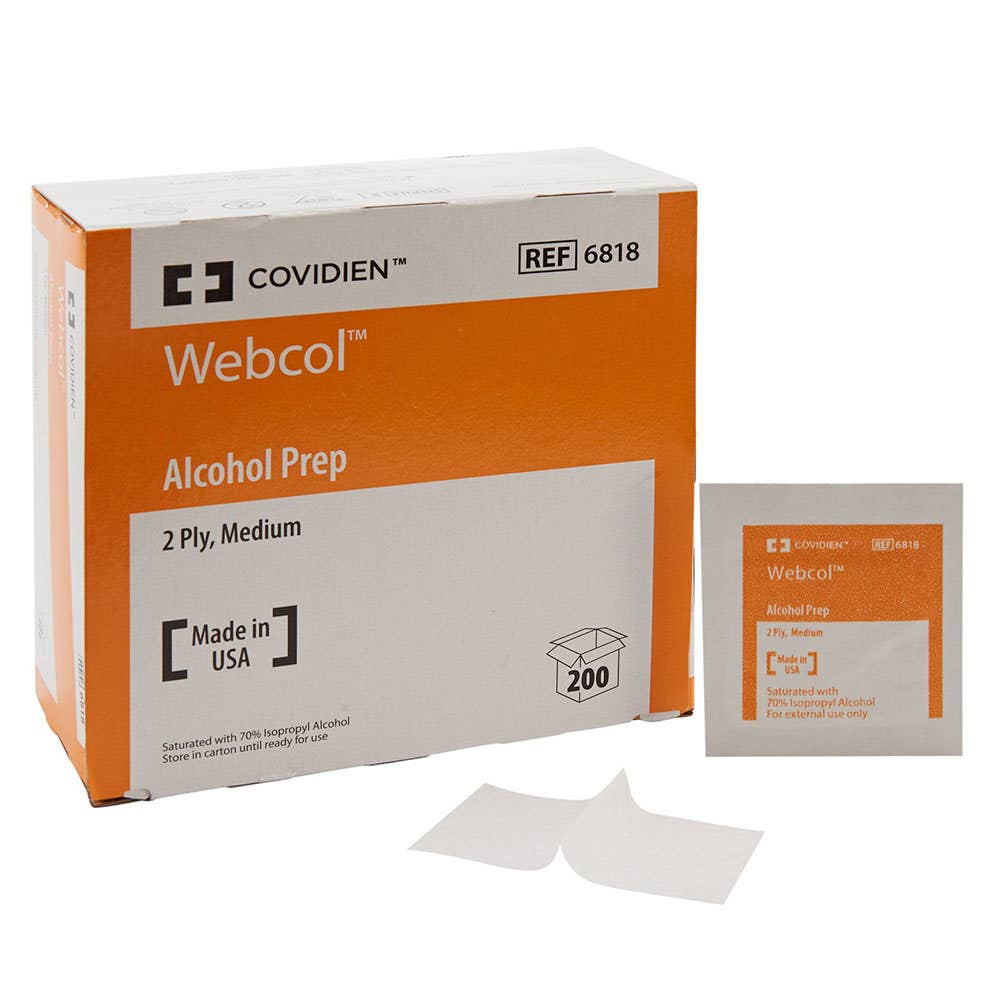 WebcolAlcoholPreps-2-ply,Medium,Sterile