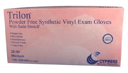 CypressPowderFreeVinylExamGloves-100%LatexFree.