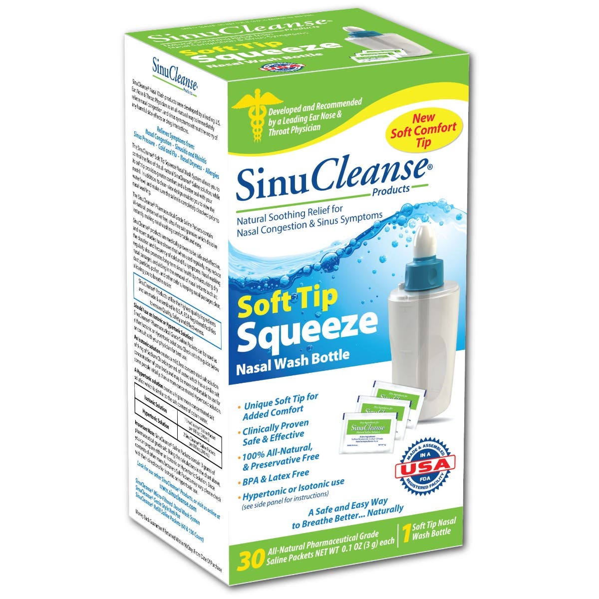 SinuCleanse®SqueezeNasalBottleWash