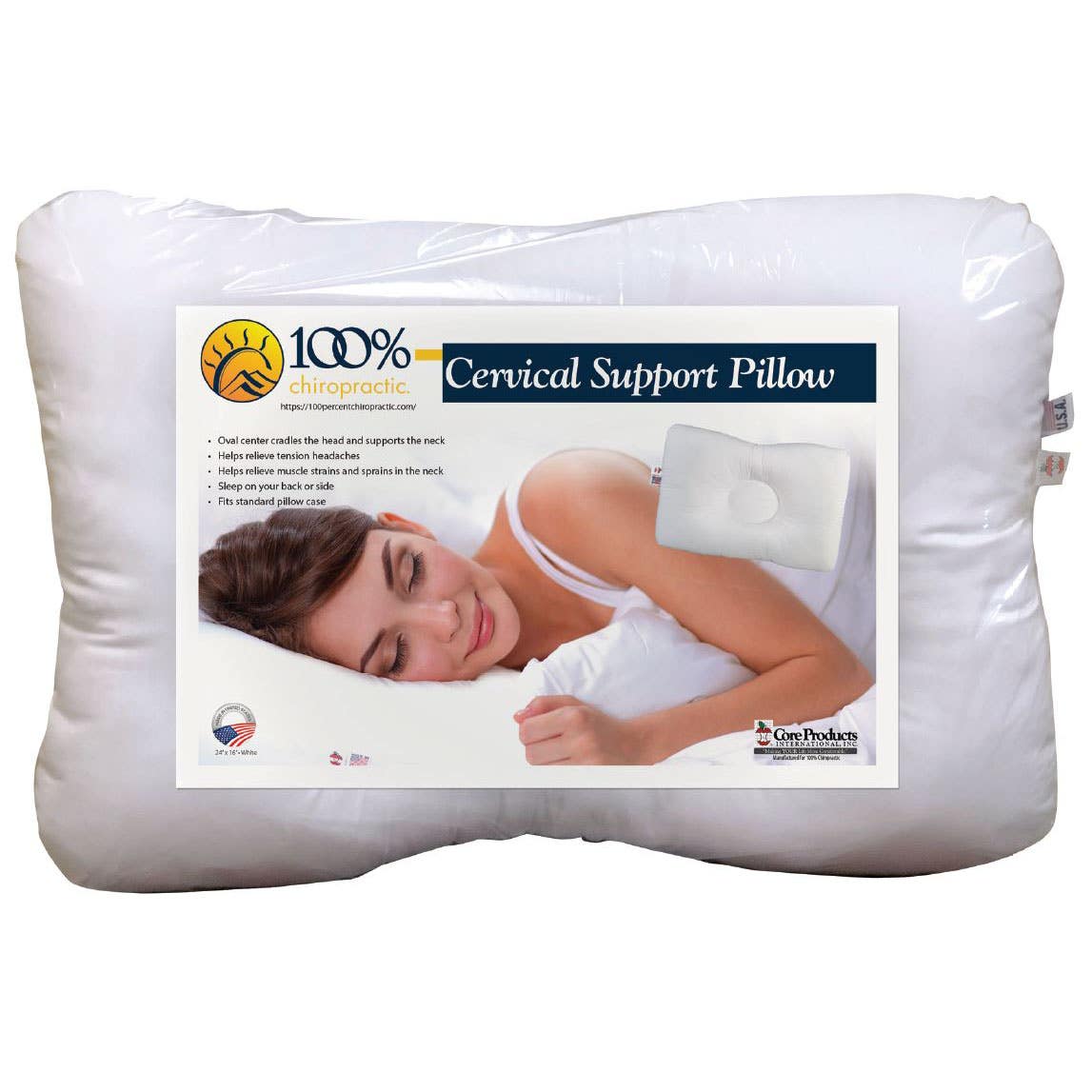 100%ChiropracticCervicalSupportPillow