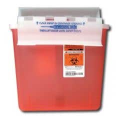 SharpStarIn-RoomSharpsContainerswithCounterBalancedLid-5qt-Each