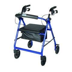 DriveAluminumRollatorWalkerwith6Wheels&PaddedSeat