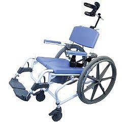 Healthline190AluminumShowerCommodeChair-Tilt-190-24-WITH24WheelchairWheels