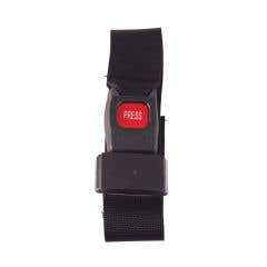 DMIWheelchairSafetyStrapSeatBelt,Black-Each