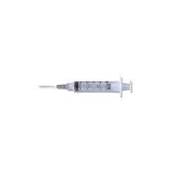 HypodermicSyringewithNeedlePrecisionGlide-5ml21G11/2-Boxof100