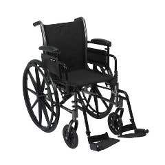 McKessonLightweightWheelchairwithDetachable,Flip-BackDeskArms
