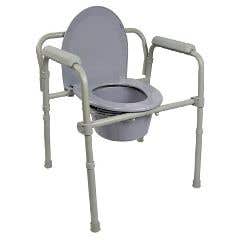 McKessonFoldingSteelFrameCommodewith7.5QTBucket16.6-22.5-Each