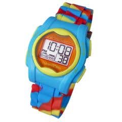 GlobalVibraLITEMINIVibratingWatchwithMulticolorSiliconeBand-Each