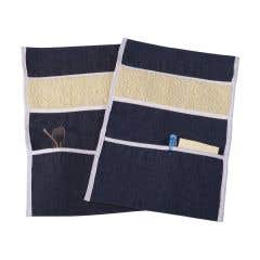 DMIWheelchairArmPadsArmrestCoverswithStoragePouch,Denim-2pairs