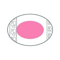 PolyMemOvalDressings-3.5x5Adh,3x2Pad-Boxof15