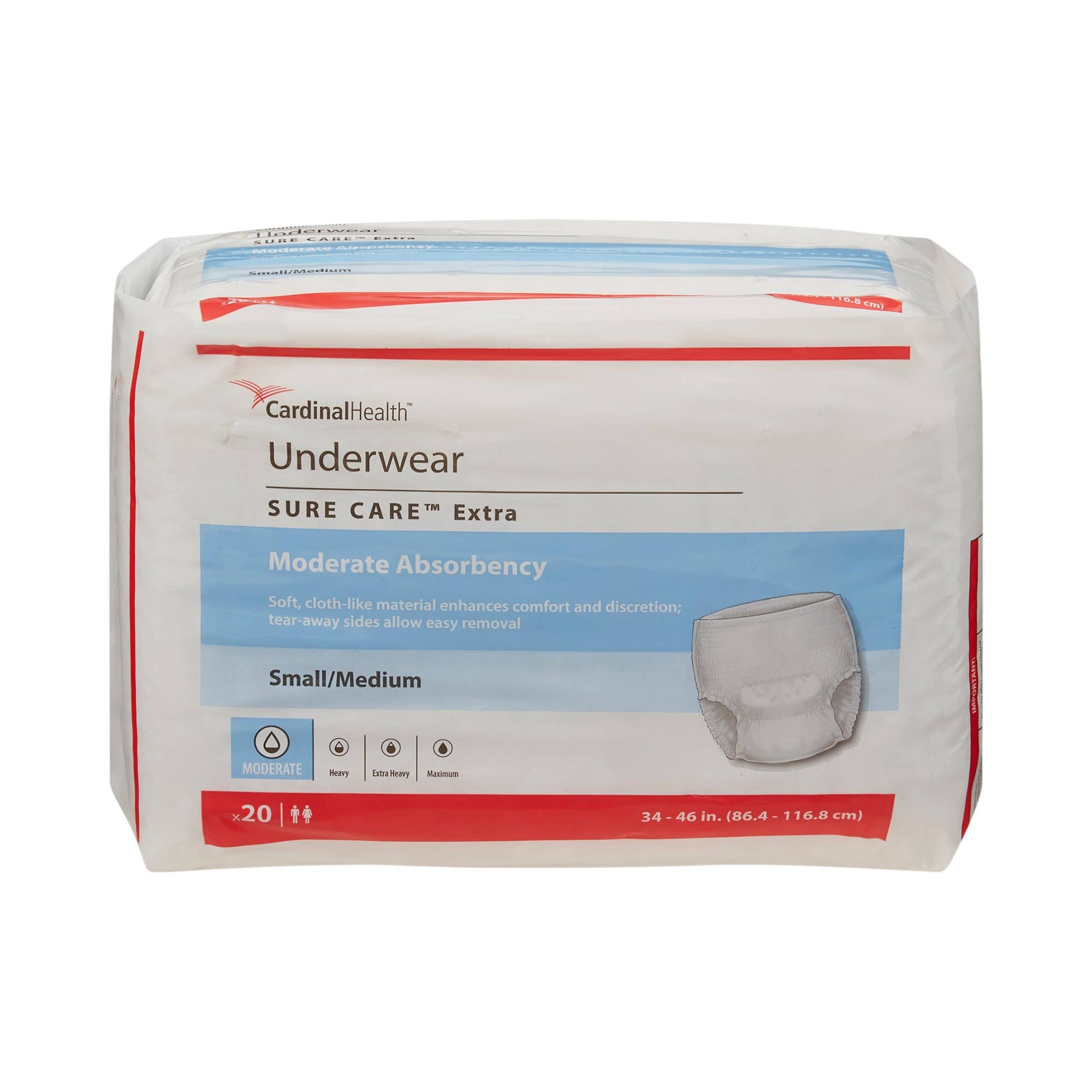 SimplicityUnisexAdultDisposableUnderwear,PullOn,ModerateAbsorbency