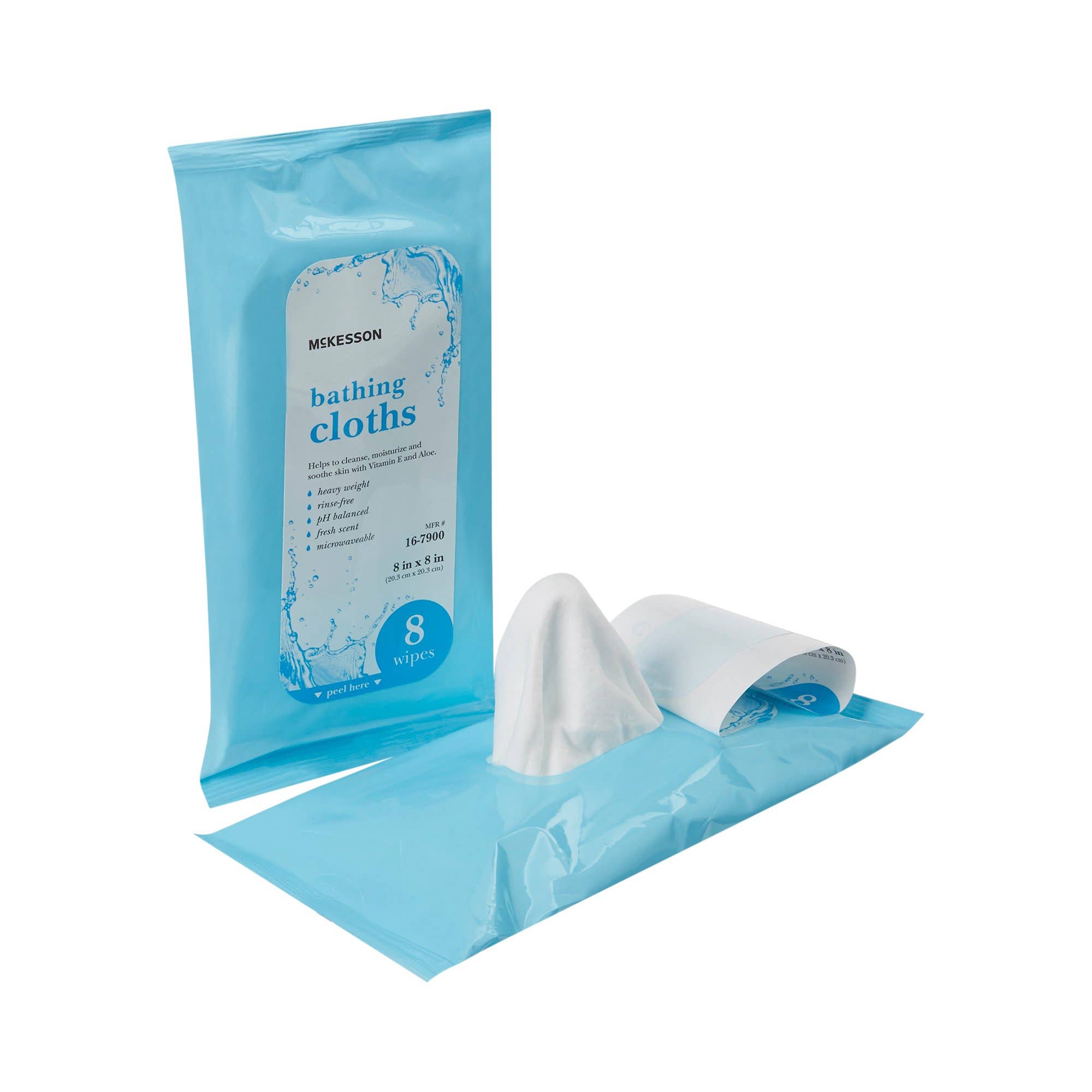 McKessonScentedRinse-FreeBathWipe,SoftPack