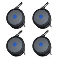 Caster set for reclining bath chairs