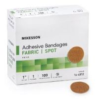 McKesson Adhesive Spot Bandage, Beige 1-inch diameter