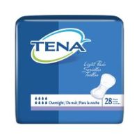 TENA Light Overnight Adult Disposable Heavy-Absorbent Bladder Control Pad, 16 Inch Length