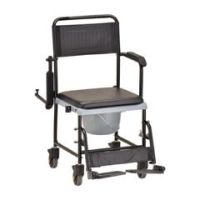 Nova Drop-Arm Transport Chair & Commode - Each