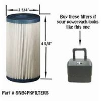 SNB4PKFILTER 4 Pack Filter For Older Spa-in-a-Box - Each
