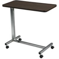 Non Tilt Top Overbed Table - Chrome Finish - Chrome