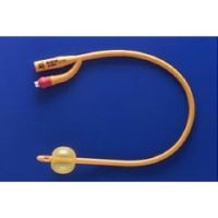 Gold Silicone-Coated Foley Catheter - 5cc, 2-Way