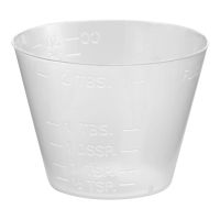 Graduated Medicine Cup McKesson 1 oz. Plastic Disposable