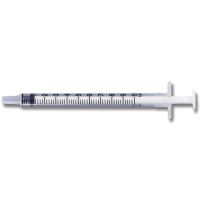 3 mL BD Slip-Tip Disposable Syringe with 1/10 mL Graduation