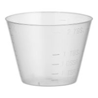 Graduated Medicine Cup McKesson 1 oz. Plastic Disposable - Translucent - Case of 5000