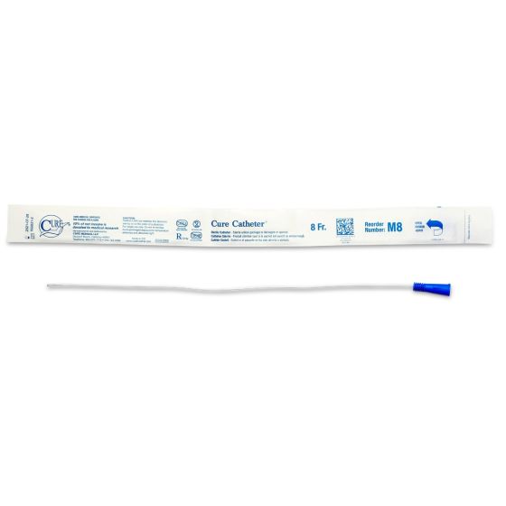 Male Straight Tip Intermittent Catheter - 16 - DEHP & Latex Free