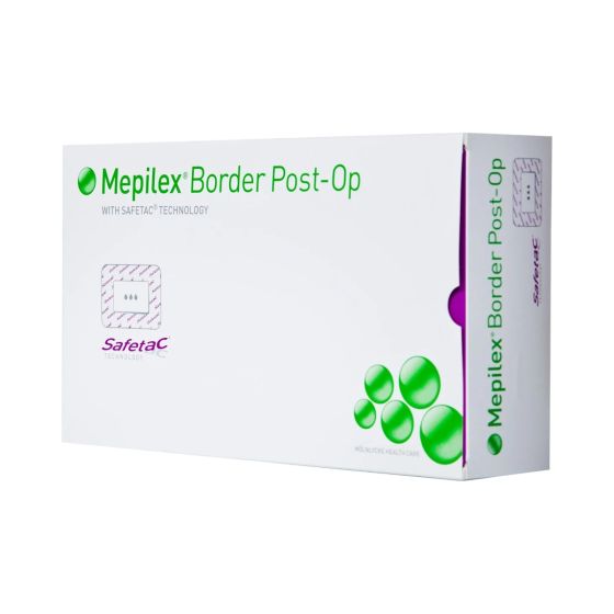 Mepilex Border Post-Op Adhesive with Border Foam Dressing, Rectangle Sterile