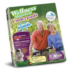 Unique Wellness® Absorbent Underpad, 30 x 36