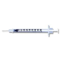 1/2 mL Lo-Dose Insulin Syringe 28g x 1/2 Micro-Fine IV Needle - Box of 100