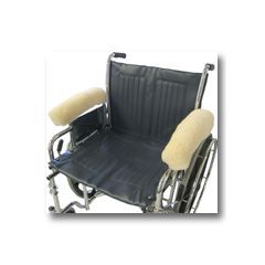 Medical Sheepskin Wheelchair Arm Rests - Full Arm Rests Only - 1 pair