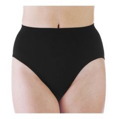 Wearever Women's Smooth and Silky High Leg Incontinence Panty - Black