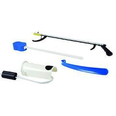 Hip Kit 26 Reacher, Hourglass Sponge, Formed Sock Aid, 18 Plastic Shoehorn - Hip Kit 1A; 26 Reacher, Hourglass Sponge, Formed Sock Aid, 18 Plastic Shoehorn - 1 Kit
