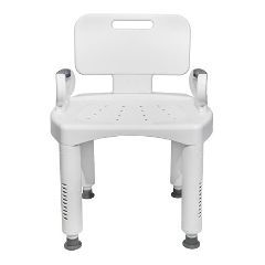 Premium Plastic Bath Chair with Removable Back, Legs and Arms - Each