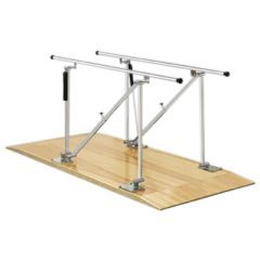 Parallel Bars, Wood Platform Mounted, Height Adjustable, 7 Foot Long - Parallel Bars, Wood Platform Mounted, Height Adjustable, 7 Foot Long