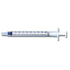 BD Tuberculin 1 mL Syringe with 21 G x 1 in. BD PrecisionGlide™ Detachable Needle - Box of 100