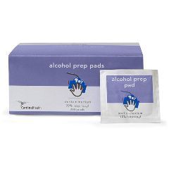 Alcohol Prep Pad, 2-Ply Large 200 count - 2-Ply Medium 200 count - Box of 200