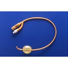 pureGold Coude PTFE-Coated Latex Foley Catheter 2-way, 30cc