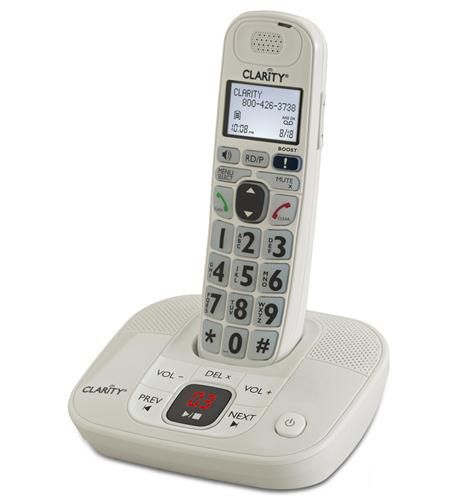 Clarity D712 Amplified Low Vision Cordless Phone with Answering Machine