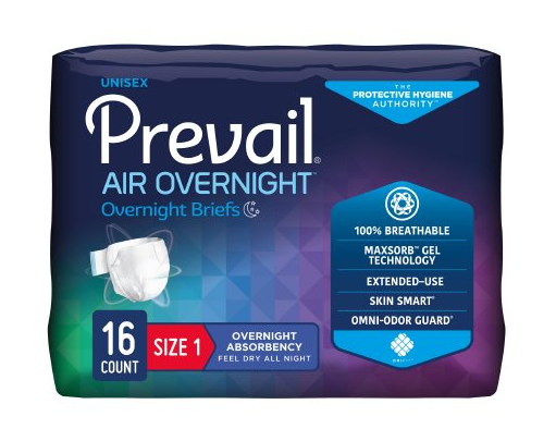 Prevail Air Overnight Incontinence Brief