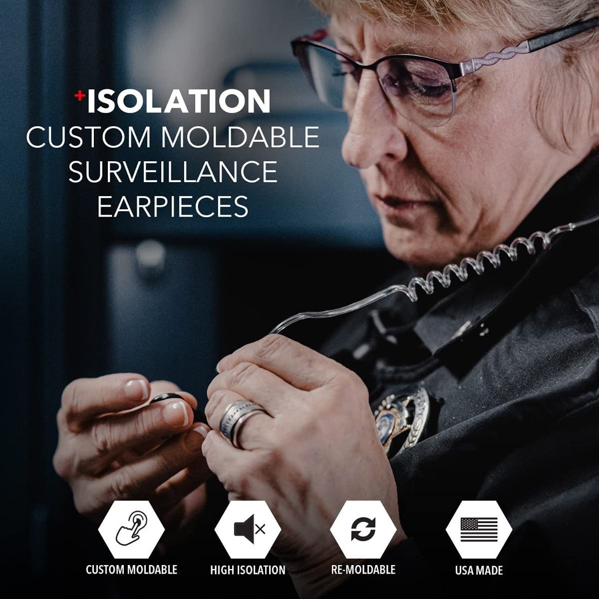 DecibullzSurveillanceEarpieces+IsolationBlack