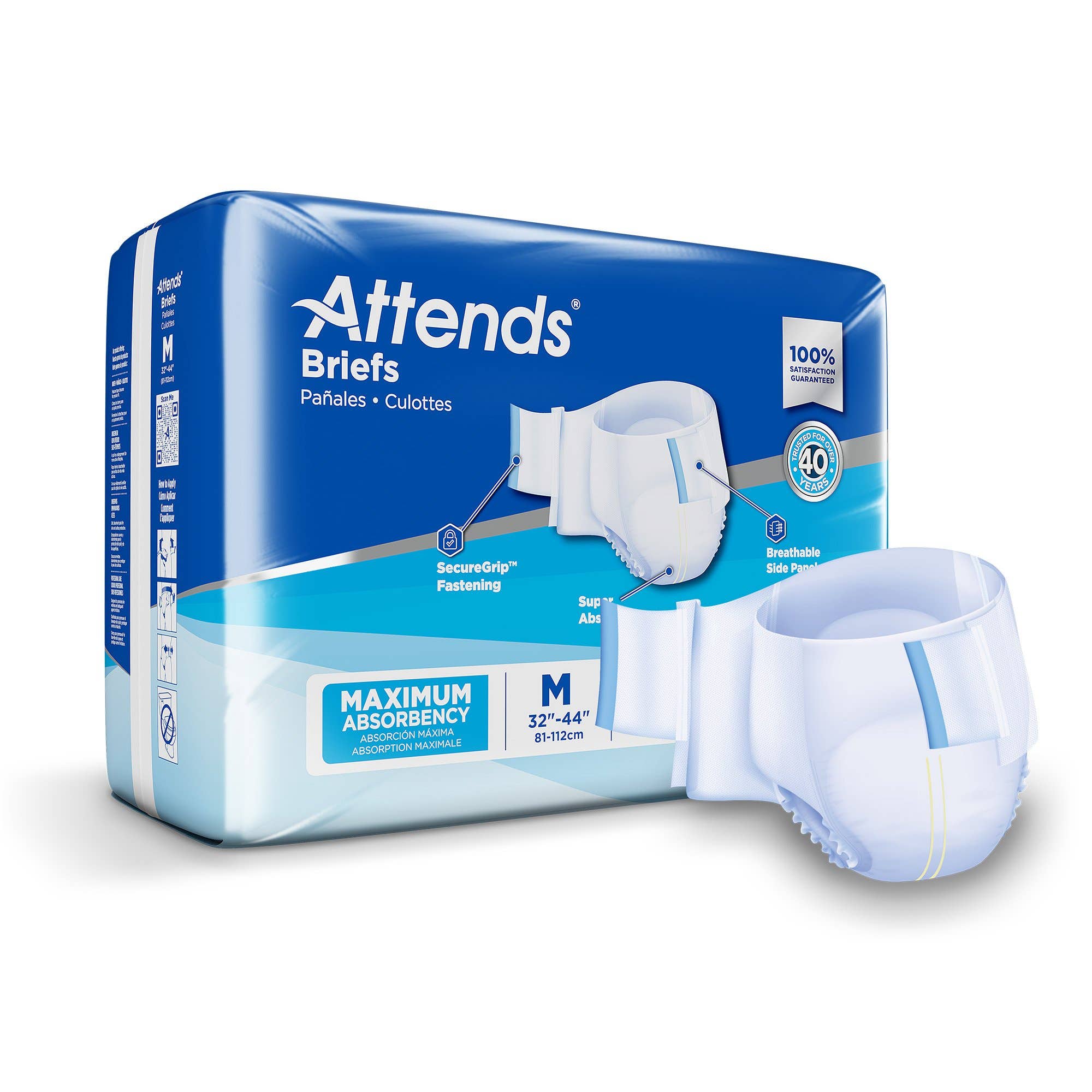 AttendsDermaDryAdvancedIncontinentBrief
