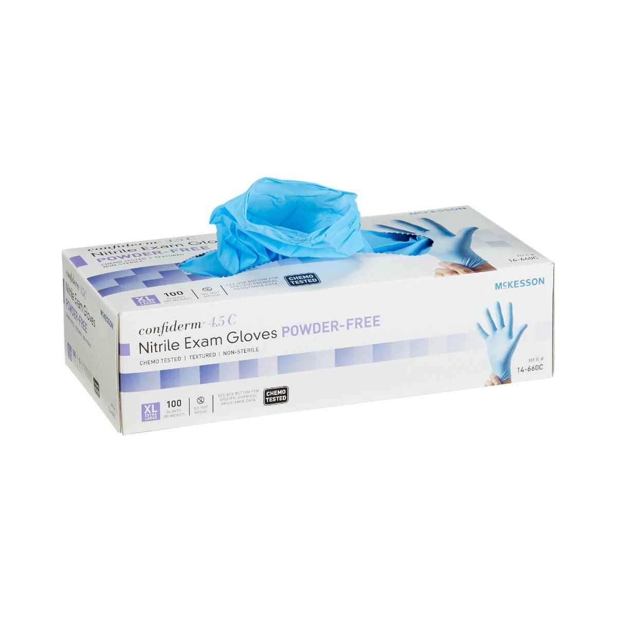 McKessonConfiderm®4.5CNitrileExamGlove,Blue