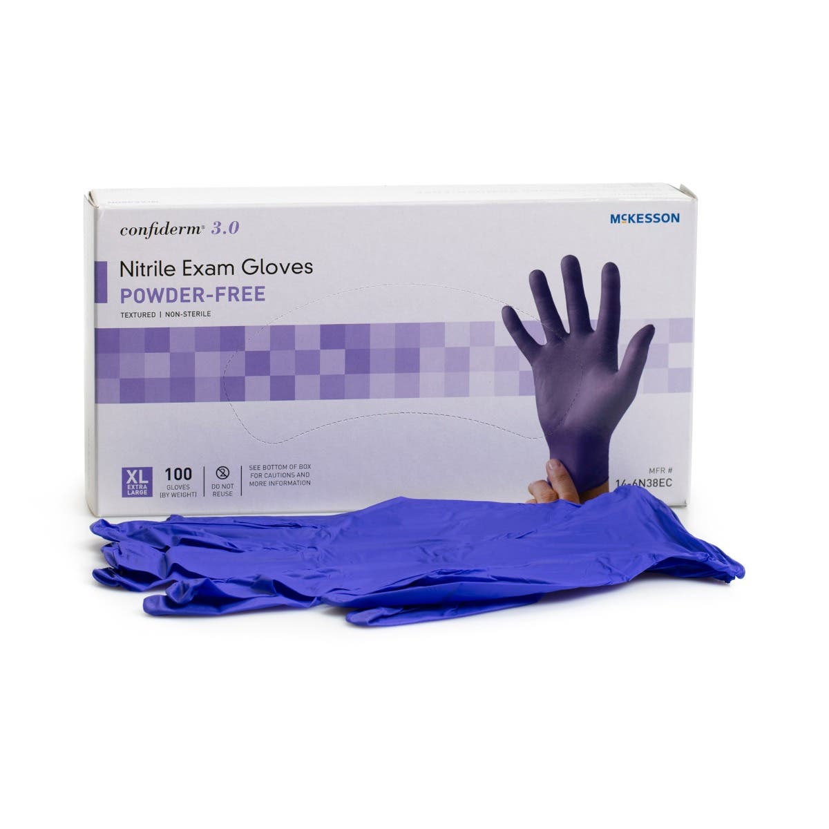 McKessonConfiderm®3.0NitrileExamGlove,Blue