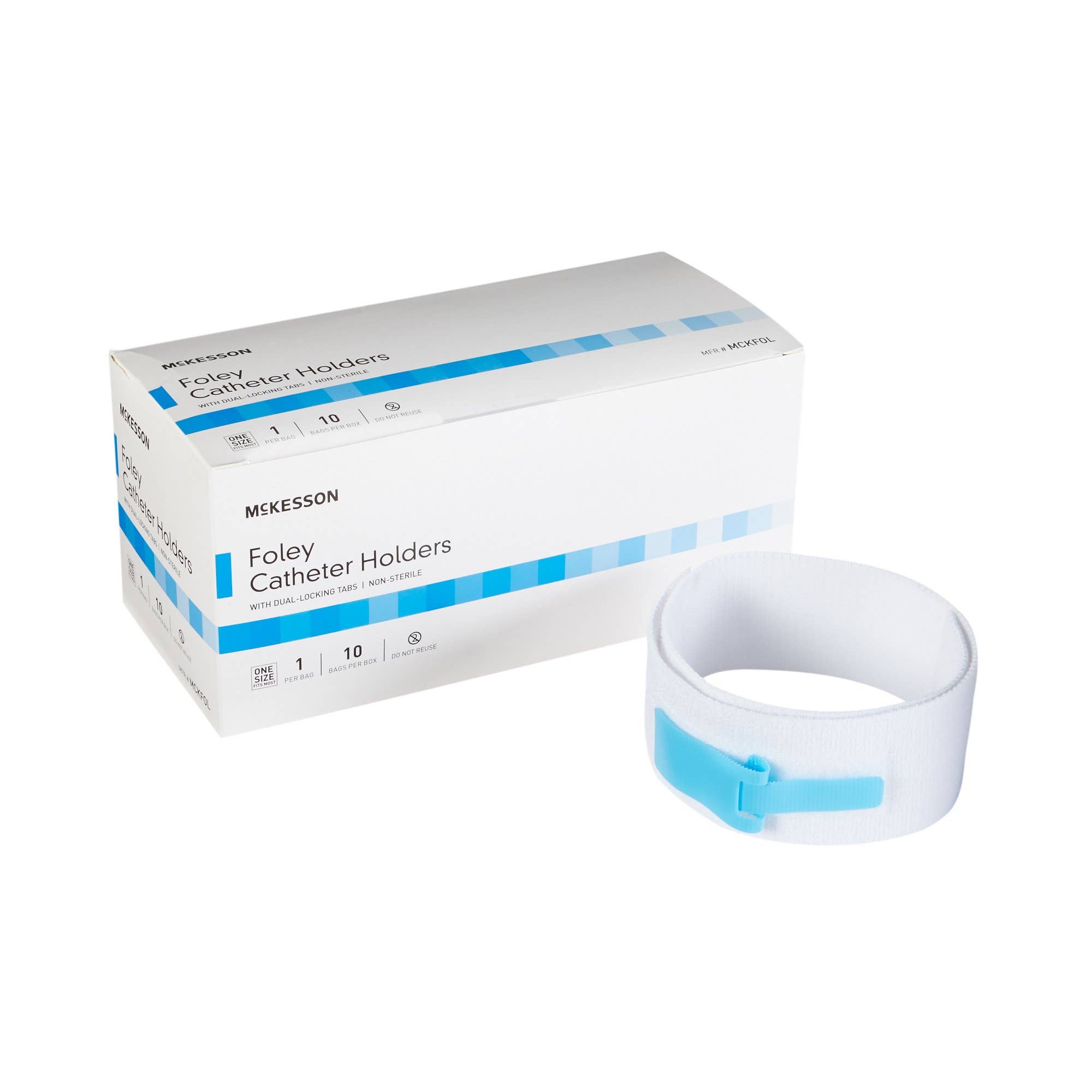 McKessonFoleyCatheterHolderLegStrapWithDual-LockingTabs,2x24Inch